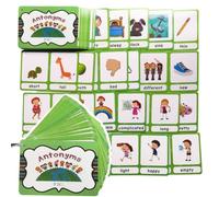 Schede educative per l ' apprendimento delle parole opposte | Supporto In Metallo, Angoli Arrotondati, 51 13, 6 X 9, 2 Cm