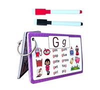 Schede Flash Alfabeto | Mazzo Di Prima Parola Per L'apprendimento Precoce | Biglietto Educativo Per Bambini, Carte Di Apprendimento Precoce Cancellabile, Riconoscimento Del Riconoscimento Delle Letter