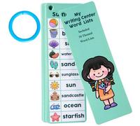 Schede flash con parole di vista per scuola materna, scheda flash card ad alta frequenza per costruttore di vocabolario, parole visive, apprendimento vocabolario, per bambini dai 3 anni in su, ragazzi