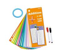 Schede Flash di apprendimento matematico - Gioco di matematica interattiva con anello, divertente gioco di viaggio educativo per i | Numero di apprendimento e carte di pratica aritmetica