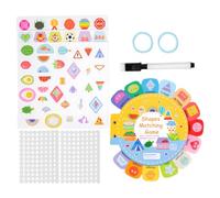 Schede Flash di apprendimento per tutti-piccoli | Schede di Sviluppo | Sensoriale | Mappa Di Corrispondenza delle Forme,per Scuole di Casa Scuola materna e Viaggi