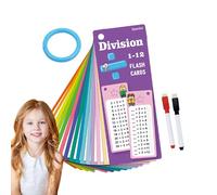 Schede Flash di matematica - Mazzo di conteggio educativo, pacchetto di studio aritmetico | Set di strumenti di apprendimento interattivo, kit di pratica del numero colorato, risorsa in classe per bam