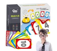 Schede Flash di matematica - Moltiplicazione matematica 24 carte di gioco, addition e pratica di sottrazione | Flashcard educativi per l'asilo fino alla prima elementare, costruzione di abilità, strum