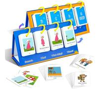Schede flash fonetiche - Schede flash per bambini, set di edifici interattivi giocattolo 80x | Le carte flash 'Illuminismo inglese impostano le prime lezioni educative con immagini e testi per il