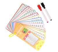 Schede flash matematica, schede flash matematica - Game di divisione multiplicata aggiunta di sottrazione | Cancella a secco schede educative a doppia faccia con foro puliti e interattivi Kids Learnin