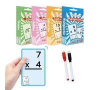 Schede flash matematiche per bambini - set di carte per esercitarsi aritmeticco, kit di apprendimento di base per il conteggio, strumento di studio per l'educazione precoce | Risorsa per lo sviluppo