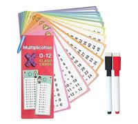 Schede Flash Matematiche,Schede Flash Matematiche | 15X schede flash per studiare | Schede Flash per lo studio delle equazioni matematiche, con penne cancellabili a secco, strumenti didattici per il