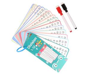 Schede Flash matematiche, Schede Flash matematiche - Divisione di moltiplicazione di sottrazione 'aggiunta di Gioco | Cancella Il Foro Flash Educativo Double Face.