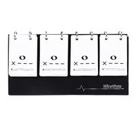 Schede Flash Musicali, Schede Flash Ritmo di Teoria Musicale Scheda di Formazione per Note Educazione Migliora la Lettura a prima Vista e la Terminologia Musicale per Studenti Principianti, Nero