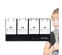 Schede flash note musicali, schede flash ritmiche per allenamento con note, oggetti di scena per insegnamento musicale, scheda di pratica ritmica, scheda di apprendimento della notazione musicale per