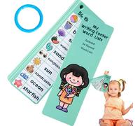 Schede flash parole visive - mappe educative per la costruzione del vocabolario dei bambini, carte di parole ad alta frequenza | Carte flash manuali per imparare a leggere, documenti didattici parole