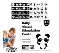 Schede flash per bambini - Schede flash in bianco e nero Intervento precoce | Allenamento sulla percezione della stimolazione visiva | Sviluppo cognitivo 'educazione della prima infanzia p