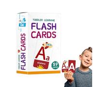 Schede Flash per giocattoli per bambini piccoli, schede flash per bambini piccoli | Test Flashcard a doppio lato | Numero Flashcard 59 carte Gioco di educazione partecipazione per