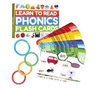 Schede Flash Phonics - Impara a leggere le miscele - Suoni vocali brevi e lunghi, giochi di schede flash per l'asilo Prek 1° 2° 3° anno, Kids 4-8