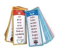 Schede Flash Phonics, Schede Flash Parola Visionale - Lettura ortografica | Giochi fonici | Miscela Prescolare ad alta frequenza per l'asilo, l'asilo