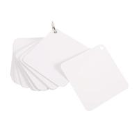 Schede Flash Vuote Bianche con Anelli, Carta Perforata | Appunti Promemoria e Parole, Doppia Faccia, Leggere, per Cartoline e Bacheche, Uso Fai