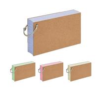 Schede indice con anelli, a righe singole, 7,6 x 12,7 cm, con anelli in metallo, per revisioni degli studenti, appunti, piani di lezione per insegnanti, bambini, aule,
