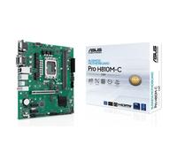 ASUS PRO H810M-C-CSM, Scheda Madre Intel, 6+1+1+1 Fasi di Alimentazione, Slot DDR5, PCIe 5.0, Adatta per PC AI-Advanced, 2 Slot M.2, DisplayPort, VGA, HDMI, USB-A e USB-C 10Gbps, Nera