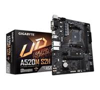 GIGABYTE Scheda madre A520M S2H - Supporta CPU AMD Ryzen serie 5000 AM4, VRM digitale puro 4+3 fasi, fino a 5100MHz DDR4 (OC), PCIe 3.0 x4 M.2, LAN GbE, USB 3.2 Gen 1