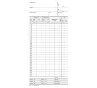 Schede Orologio Mensili Data Ufficio - 100 Copie - 10,4x22,5 cm - DU158000000