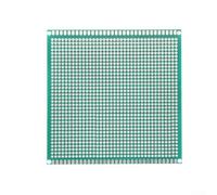 Schede PCB 10 pezzi 10 x 10 cm singolo lato FR4 fibra di vetro 0,16 cm spessore 2,54 mm passo per progetti di saldatura elettronica fai da te con pre-Ti