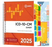 Schede per indice per versione AAPC ICD-10-CM 2024, il codebook ufficiale completo, 84 linguette laminate in PVC trasparente, segnalibro, 50 schede guida per la codifica ICD-10, 34 linguette vuote