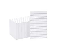Schede per pagamenti della biblioteca, biglietti per la data di scadenza per tenere i registri (7,6 x 12,7 cm, confezione da 250 pezzi)