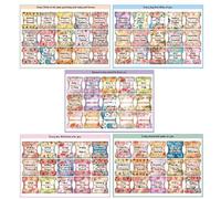 Schede per pagine bibliche, linguette per capitoli biblici | Grandi etichette bibliche laminate in stile boho - Adesivi bibbia impermeabili alfabeto, 5 fogli per feste o celebrazioni