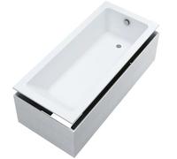 Schedline Fair Set vasca da bagno rettangolare 160x75 cm bianco 3WSP.FS1P-16075