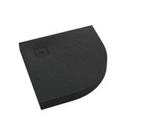 Schedline Nonlimits Black Stone piatto doccia semicircolare 90x90 cm nero 3ST.N1O-9090/C/ST-M1/C/ST