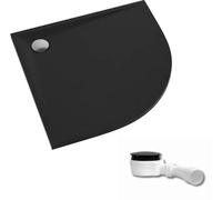 Schedpol Etrusco piatto doccia semicircolare 80x80 cm nero 3.463/C/ST