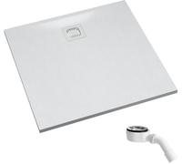 Schedpol Majestic White Stone piatto doccia quadrato con sifone 90x90 cm bianco 3.3501/B/ST-M6/B