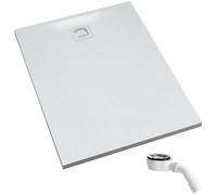 Schedpol Majestic White Stone piatto doccia rettangolare con sifone 100x90 cm bianco 3.3515/B/ST-M6/B
