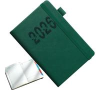 Schedule Book, 2026 Vertical Planner, Notebook A5 English da 8,46 x 5,71 pollici, con copertina a strisce, Planning Academico, Daily Organizer Journal per studenti, fitness, travel, riunioni di lavoro