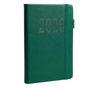 Schedule Book, Daily Planner, A5 Notebook, 8.46x5.71 Inches Vertical Stripe Cover, Strap Closure Feature, 2026 English Edition, 1pc for Work, Fitness, Travel, School, Meetings, Business, Study