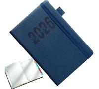 Schedule Planner, 2026 Yearly Record Book with Strap 8.46x5.71 inches, A5 Vertical Stripes Journal for Work Meetings, Fitness, Teacher, Commute, Home, Business Trips & Academic Use