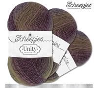 Scheepjes 3 x 100 G Unity Our Tribe Superwash Lana Merino Maglia 37 Colori