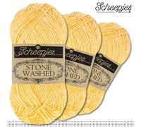 Scheepjes 3 x 50 G Stone Washed Maglia Uncinetto Morbido come Seta Lana Filo 36