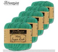 Scheepjes 5 X 50 G Maxi Sugar Rush Filato Per Uncinetto Cotone 87 Colori