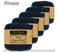 Scheepjes 5 X 50 G Maxi Sugar Rush Filato Per Uncinetto Cotone 87 Colori