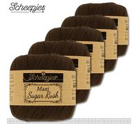 Scheepjes 5 X 50 G Maxi Sugar Rush Filato Per Uncinetto Cotone 87 Colori