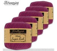 Scheepjes 5 X 50 G Maxi Sugar Rush Filato Per Uncinetto Cotone 87 Colori