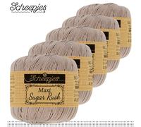 Scheepjes 5 X 50 G Maxi Sugar Rush Filato Per Uncinetto Cotone 87 Colori