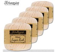 Scheepjes 5 X 50 G Maxi Sugar Rush Filato Per Uncinetto Cotone 87 Colori