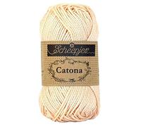 Scheepjes Catona Cotone Filato, 255 Shell, 1x25g