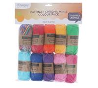 Scheepjes Catona e Chroma Colour Pack 10x25g - Collezione Frutta