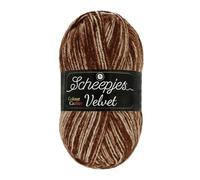 Scheepjes Colour Crafter Velvet 851 Gardner, gomitolo da 100 g, colore: marrone e beige