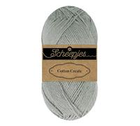 Scheepjes Cotton Create 1x50g - 710 Draft, Grigio Cotone per Lavoro a Maglia e Uncinetto