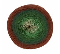 Scheepjes Cotton Whirl 1000m - 727 Woodland Walk, Verde, Grigio e Rosso