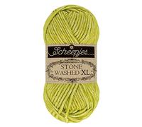 Scheepjes Filato di Cotone Stone Washed XL, 867 Peridoto, 1x50g